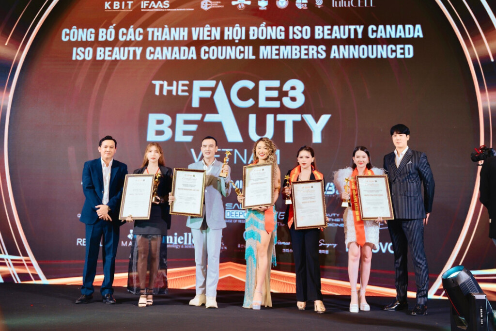 master ho thi nhu y hoi dong ban giam khao iso beauty canada chuong trinh khao sat danh gia tay nghe lam dep quoc te 2