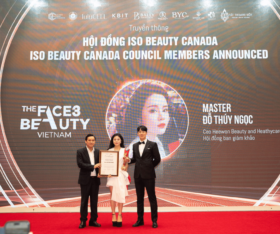 master do thuy ngoc ceo heewon beauty heathycare hoi dongban giam khao iso beauty canada chuong trinh khao sat danh gia tay nghe lam dep quoc te tai the face beauty 2024 tai ha noi 7